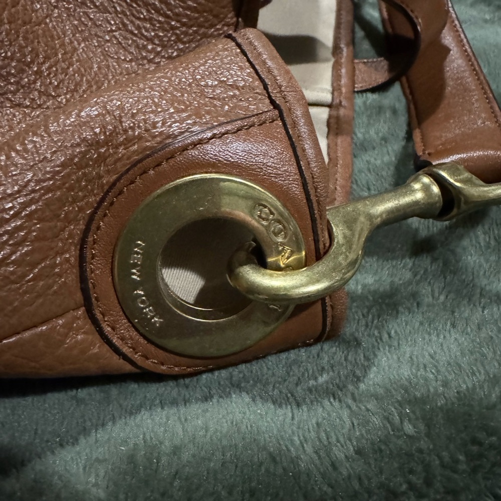 Coach Tan Leather Shoulder Bag